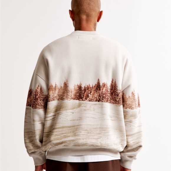 Abercrombie and Fitch Budweiser graphic crew sweatshirt horse beer crewneck - Picture 2 of 8